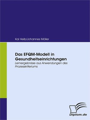 cover image of Das EFQM-Modell in Gesundheitseinrichtungen